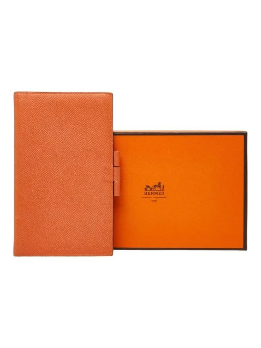 Hermes Agenda Vision Notebook Cover Orange Veau Epsom